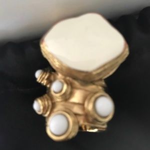 YSL Arty Oval and Dots Ring